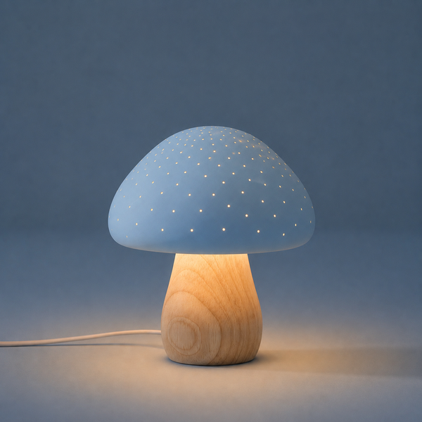 LUMINARIA COGUMELO AZUL