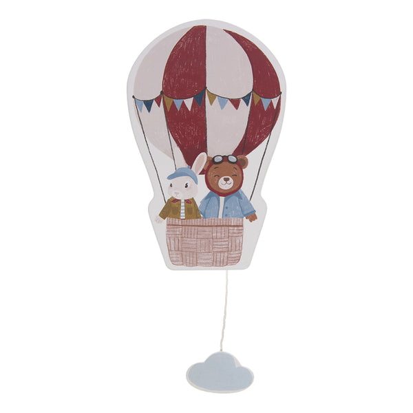 MOBILE DE PAREDE MUSICAL BALAO NAS NUVENS