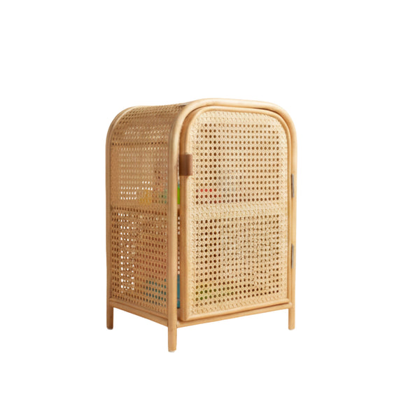 MESA DE APOIO LATERAL QUADRADA DE RATTAN