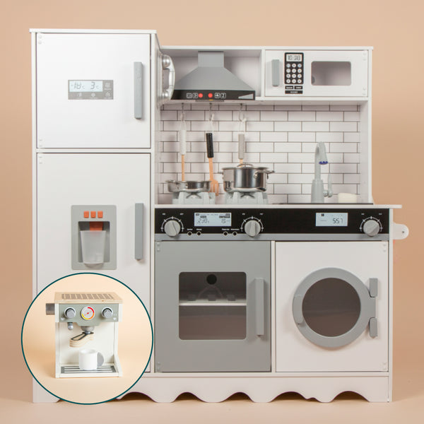 COZINHA INFANTIL DE MADEIRA COMPLETA QUE SAI AGUA