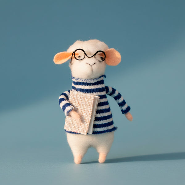 JOGO DE 3 ESCULTURAS LISTRAS DE LA DE FELTRO