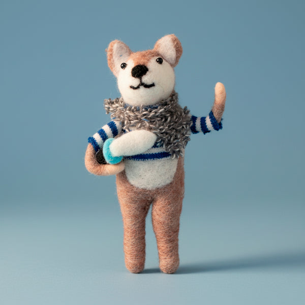 JOGO DE 3 ESCULTURAS LISTRAS DE LA DE FELTRO