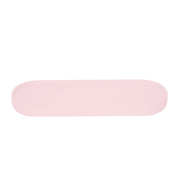 BANDEJA RESINA AMEISE ROSA CLARO
