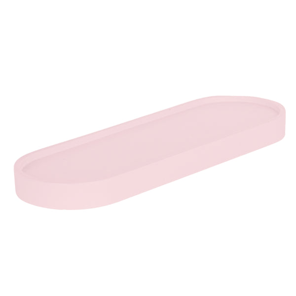 BANDEJA RESINA AMEISE ROSA CLARO
