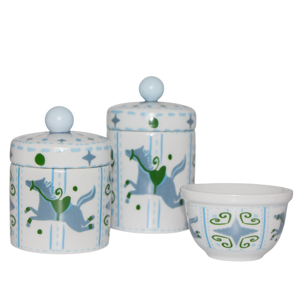 KIT HIGIENE AMEISE CARROSSEL AZUL E VERDE