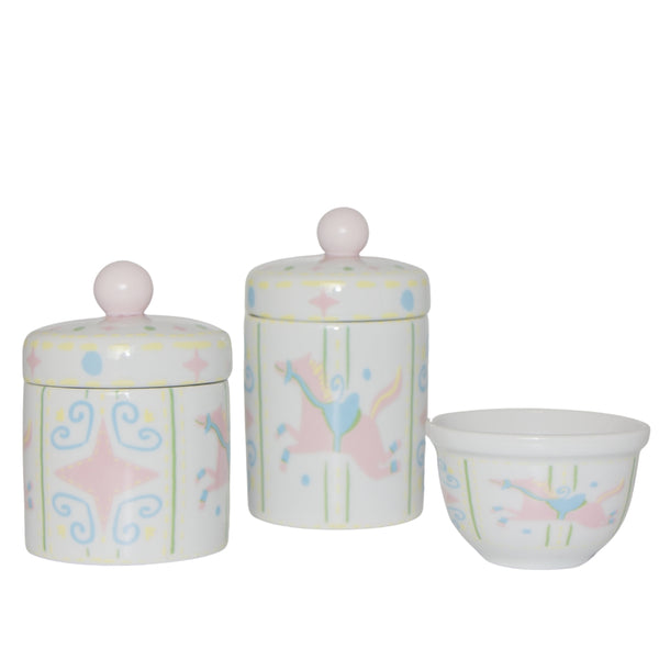 KIT HIGIENE AMEISE CARROSSEL ROSA E AZUL