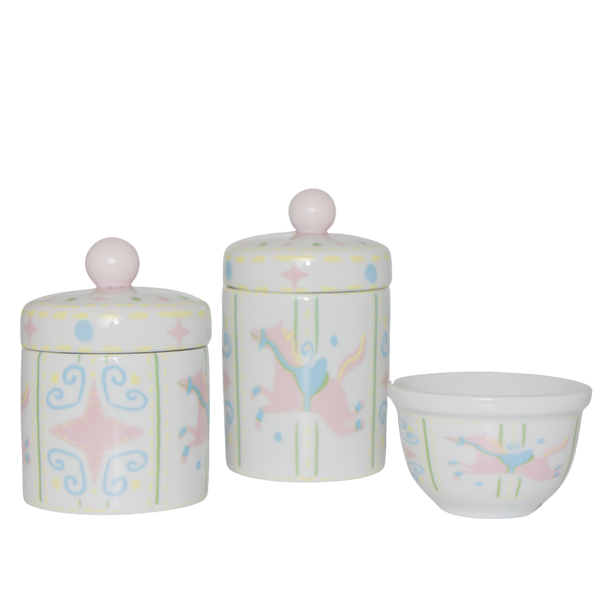 KIT HIGIENE AMEISE CARROSSEL ROSA E AZUL