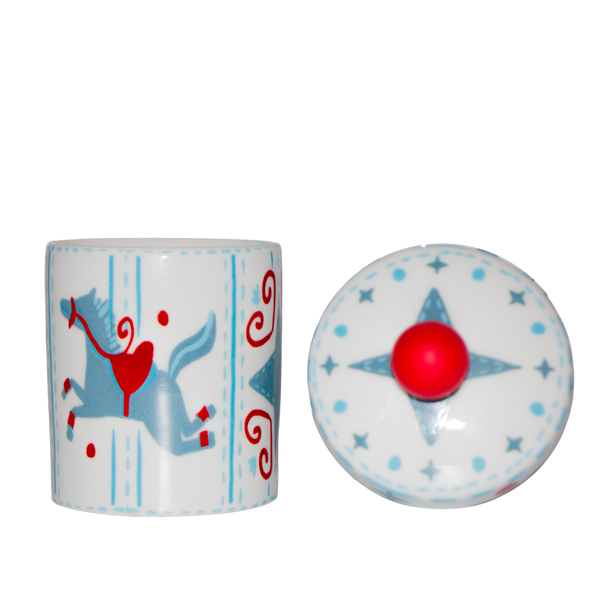 KIT HIGIENE AMEISE CARROSSEL VERMELHO E AZUL