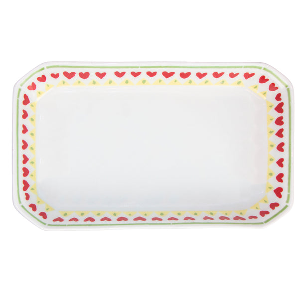 KIT HIGIENE AMEISE ENCANTO VERMELHO E VERDE COM BANDEJA