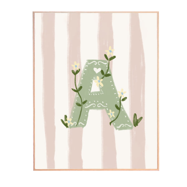 QUADRO LETRA A ENCANTO AMEISE - MOLDURAR