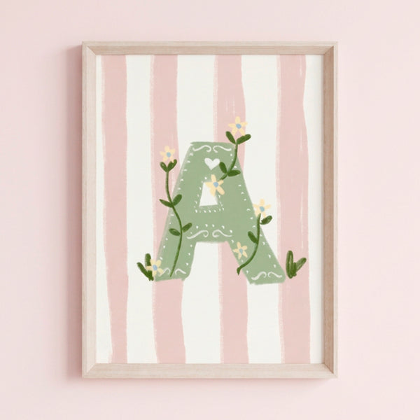 QUADRO LETRA A ENCANTO AMEISE - MOLDURAR