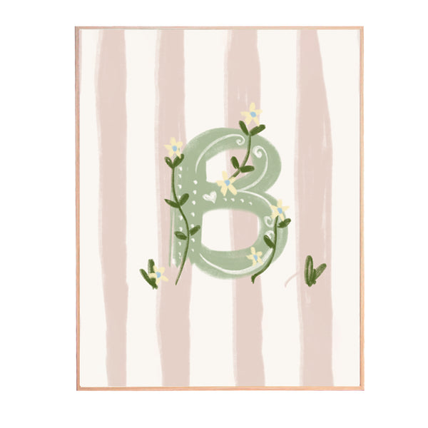 QUADRO LETRA B ENCANTO AMEISE - MOLDURAR