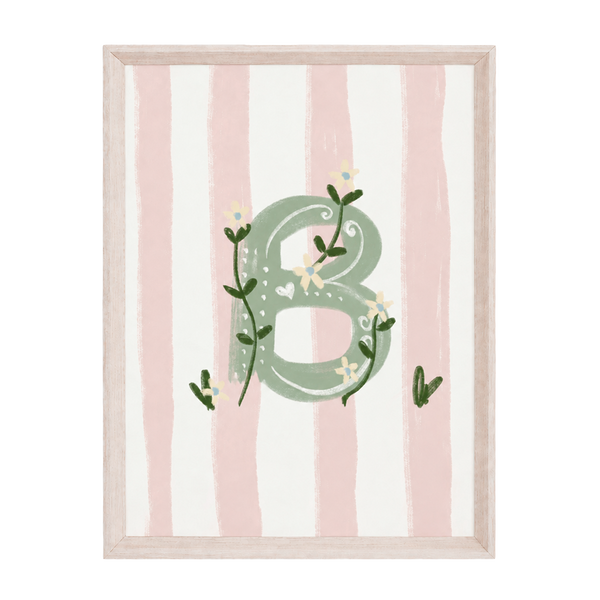 QUADRO LETRA B ENCANTO AMEISE - MOLDURAR