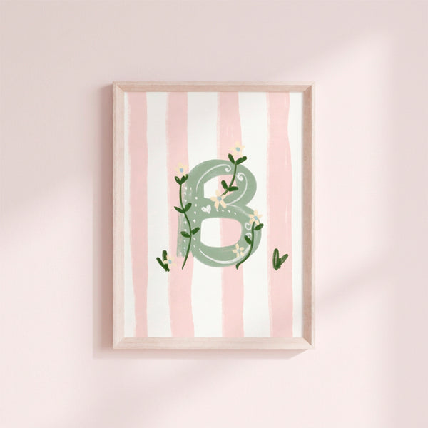 QUADRO LETRA B ENCANTO AMEISE - MOLDURAR