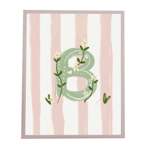 QUADRO LETRA B ENCANTO AMEISE - MOLDURAR