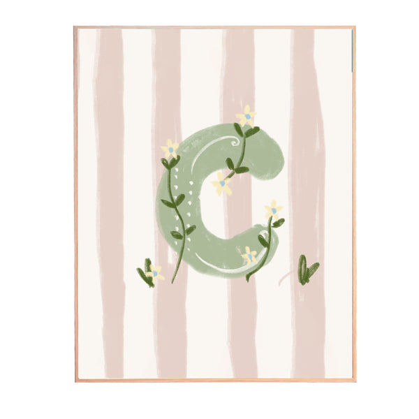QUADRO  LETRA C ENCANTO AMEISE - MOLDURAR