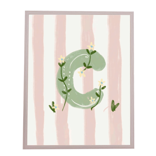 QUADRO  LETRA C ENCANTO AMEISE - MOLDURAR
