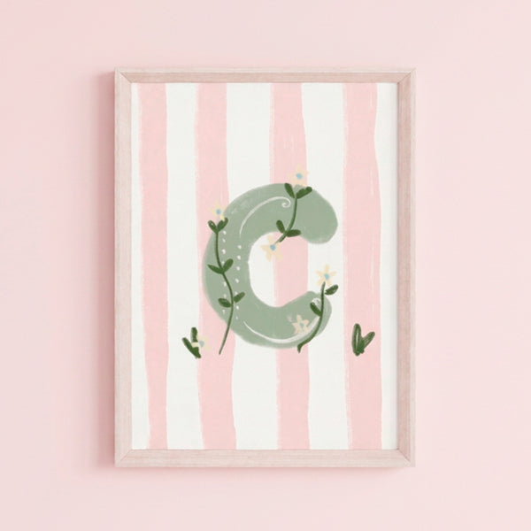 QUADRO  LETRA C ENCANTO AMEISE - MOLDURAR