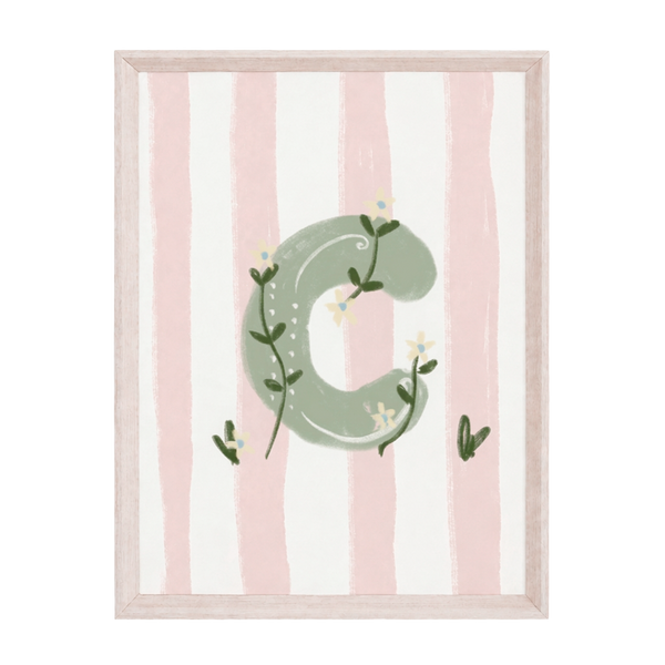QUADRO  LETRA C ENCANTO AMEISE - MOLDURAR