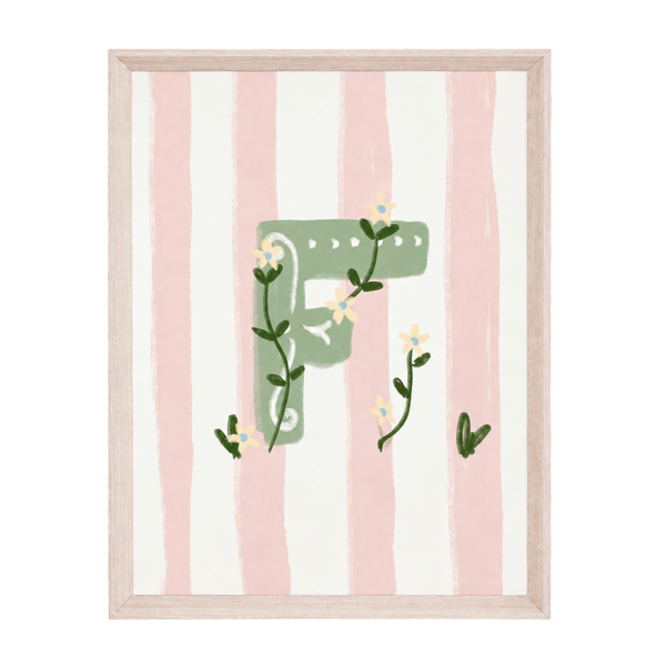QUADRO LETRA F ENCANTO AMEISE - MOLDURAR