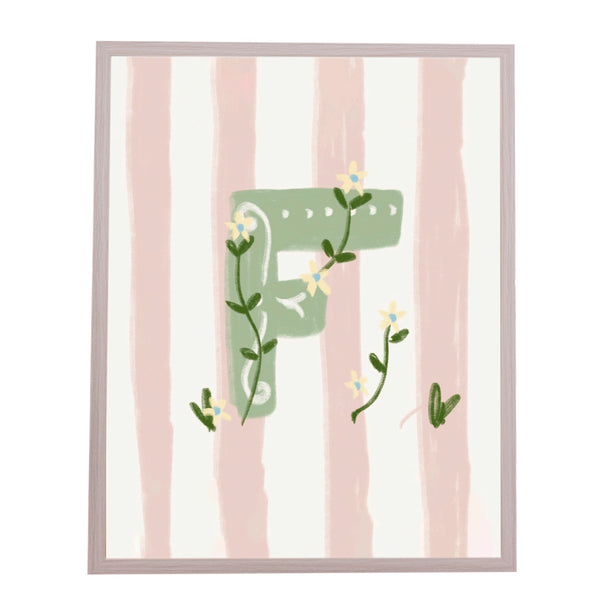 QUADRO LETRA F ENCANTO AMEISE - MOLDURAR