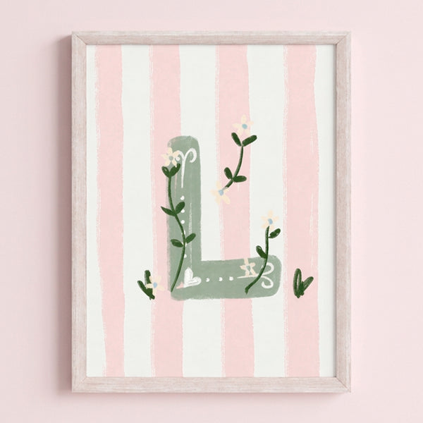 QUADRO LETRA L ENCANTO AMEISE - MOLDURAR
