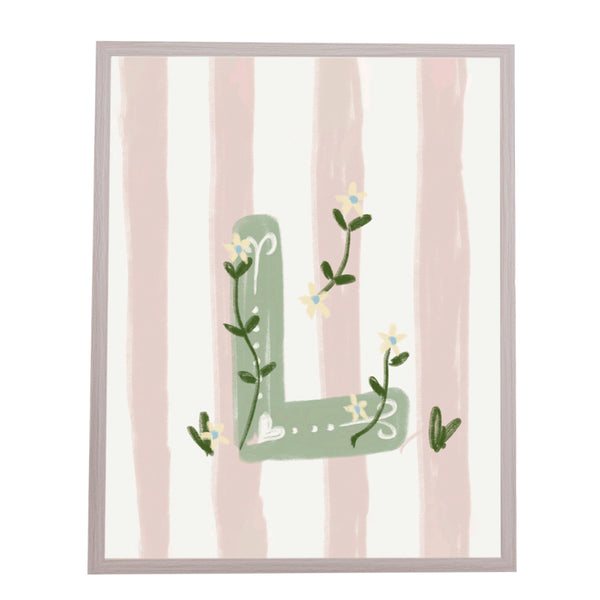 QUADRO LETRA L ENCANTO AMEISE - MOLDURAR