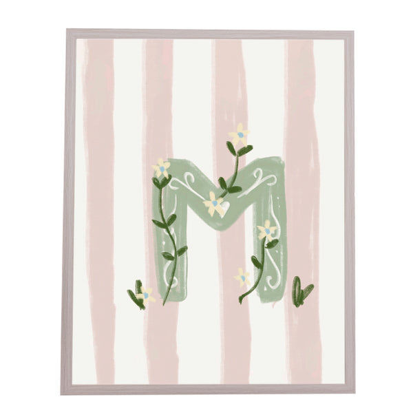 QUADRO LETRA M ENCANTO AMEISE - MOLDURAR