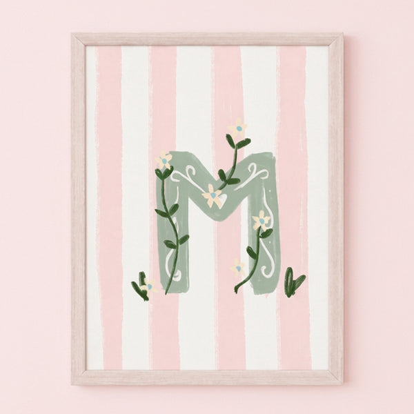 QUADRO LETRA M ENCANTO AMEISE - MOLDURAR