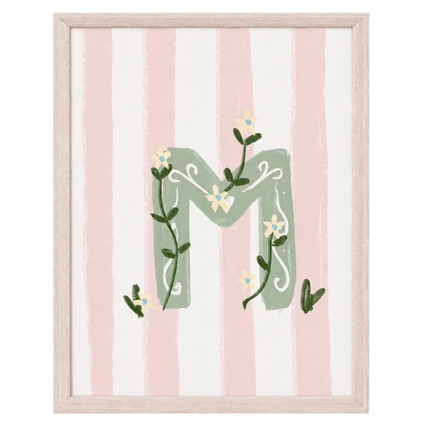 QUADRO LETRA M ENCANTO AMEISE - MOLDURAR