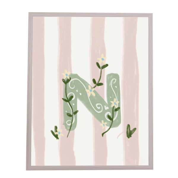QUADRO LETRA N ENCANTO AMEISE - MOLDURAR