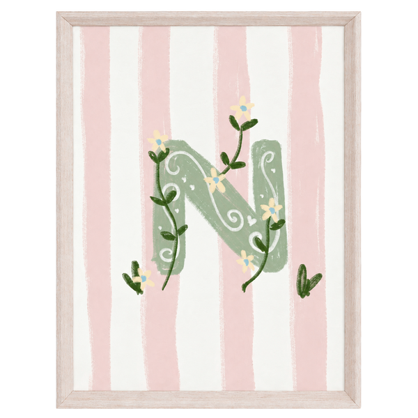 QUADRO LETRA N ENCANTO AMEISE - MOLDURAR