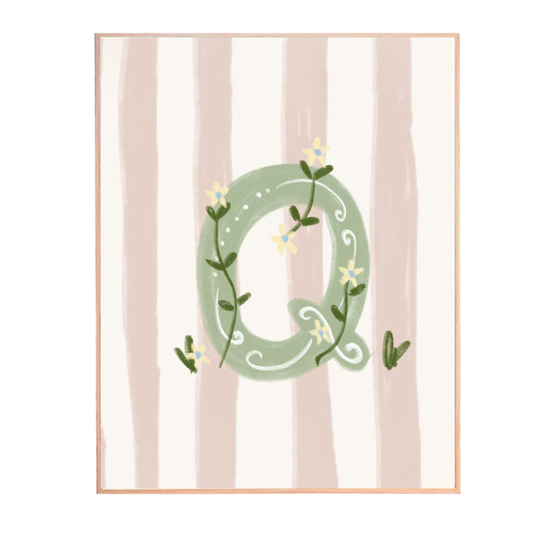 QUADRO LETRA Q ENCANTO AMEISE - MOLDURAR