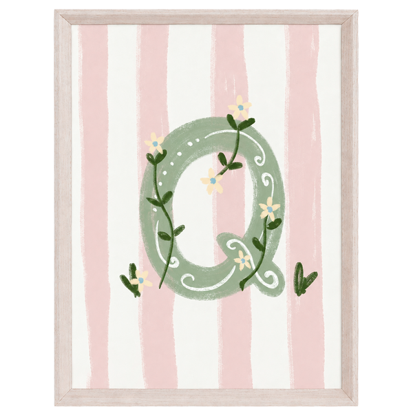 QUADRO LETRA Q ENCANTO AMEISE - MOLDURAR