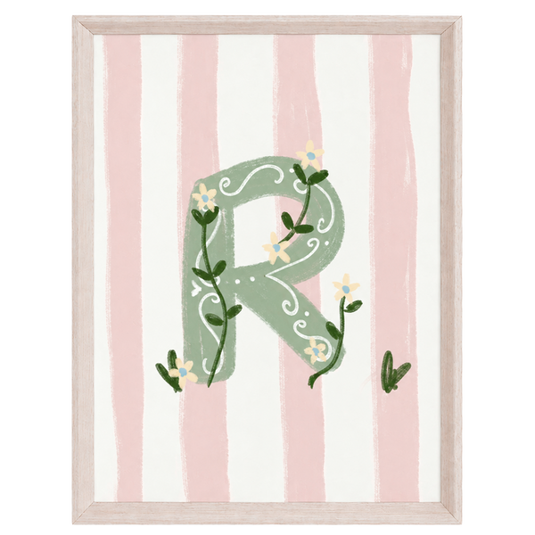 QUADRO LETRA R ENCANTO AMEISE - MOLDURAR