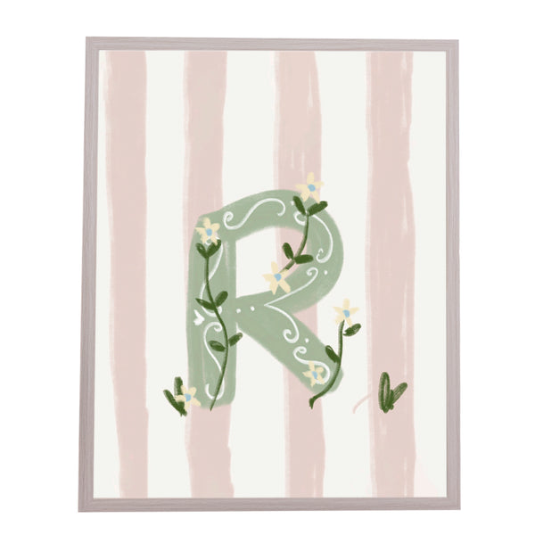 QUADRO LETRA R ENCANTO AMEISE - MOLDURAR