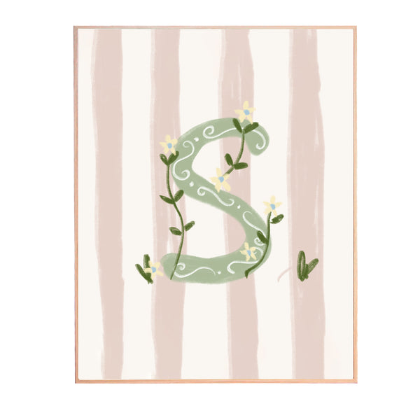 QUADRO LETRA S ENCANTO AMEISE - MOLDURAR