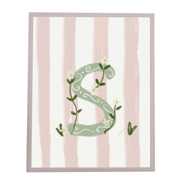 QUADRO LETRA S ENCANTO AMEISE - MOLDURAR