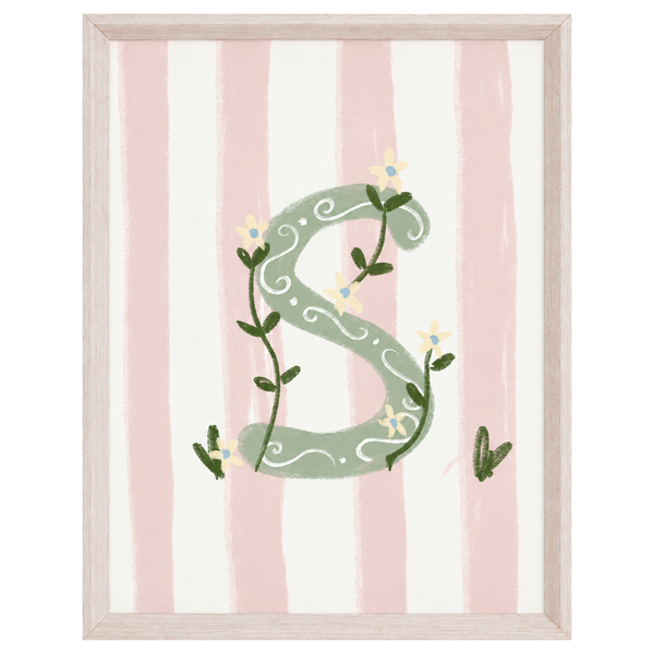 QUADRO LETRA S ENCANTO AMEISE - MOLDURAR