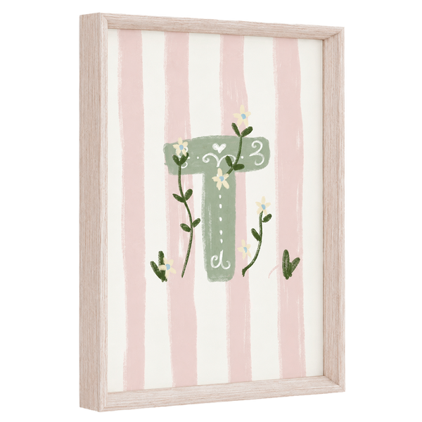 QUADRO LETRA T ENCANTO AMEISE - MOLDURAR