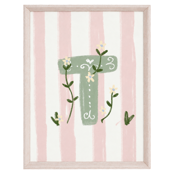 QUADRO LETRA T ENCANTO AMEISE - MOLDURAR