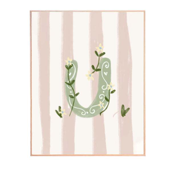 QUADRO LETRA U ENCANTO AMEISE - MOLDURAR