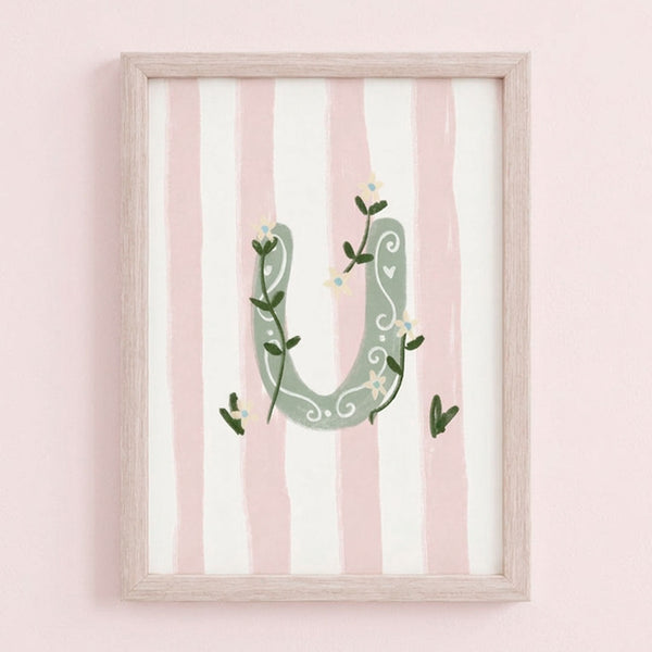 QUADRO LETRA U ENCANTO AMEISE - MOLDURAR