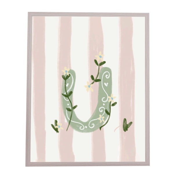 QUADRO LETRA U ENCANTO AMEISE - MOLDURAR