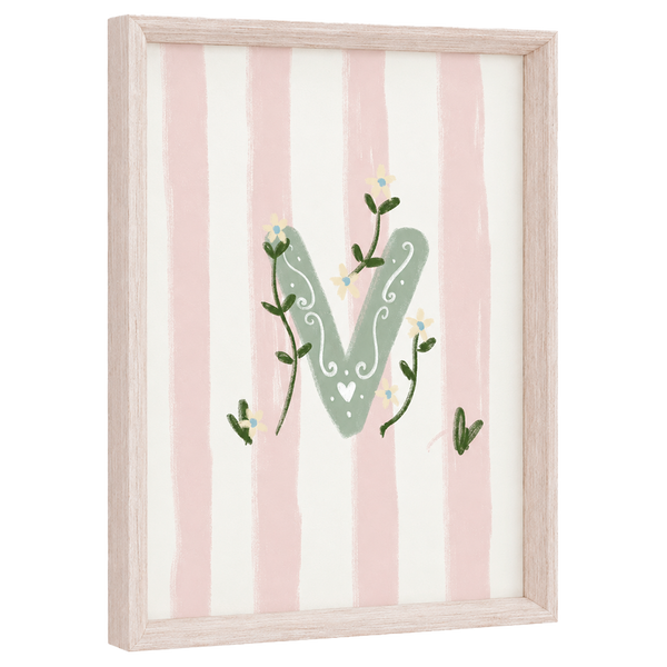 QUADRO LETRA V ENCANTO AMEISE - MOLDURAR