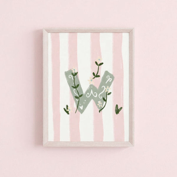 QUADRO LETRA W ENCANTO AMEISE - MOLDURAR