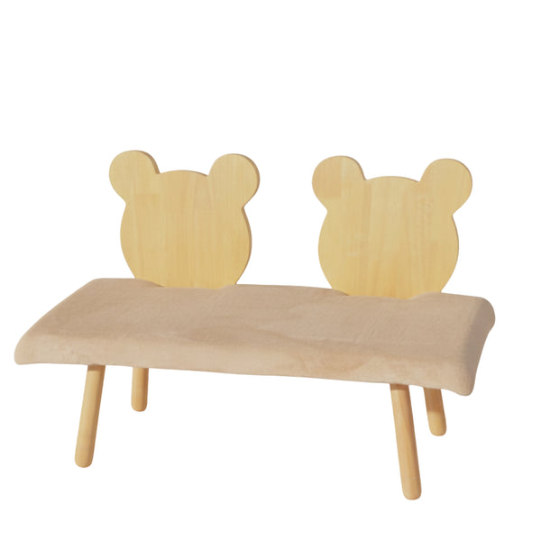 BANCO DE MADEIRA URSINHOS COM ALMOFADA