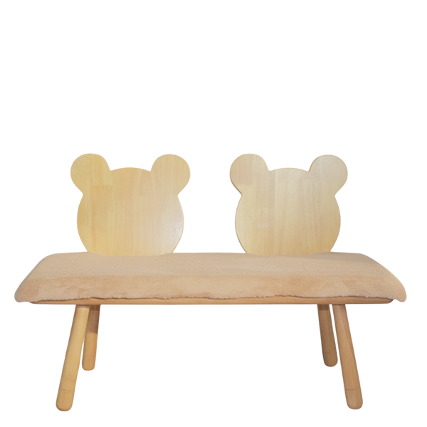 BANCO DE MADEIRA URSINHOS COM ALMOFADA