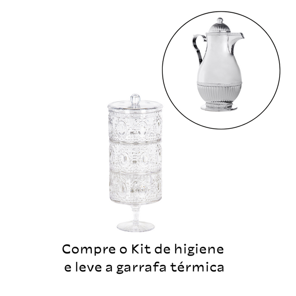 KIT HIGIENE ACRILICO ELEGANTE 3 ALTURAS BACI