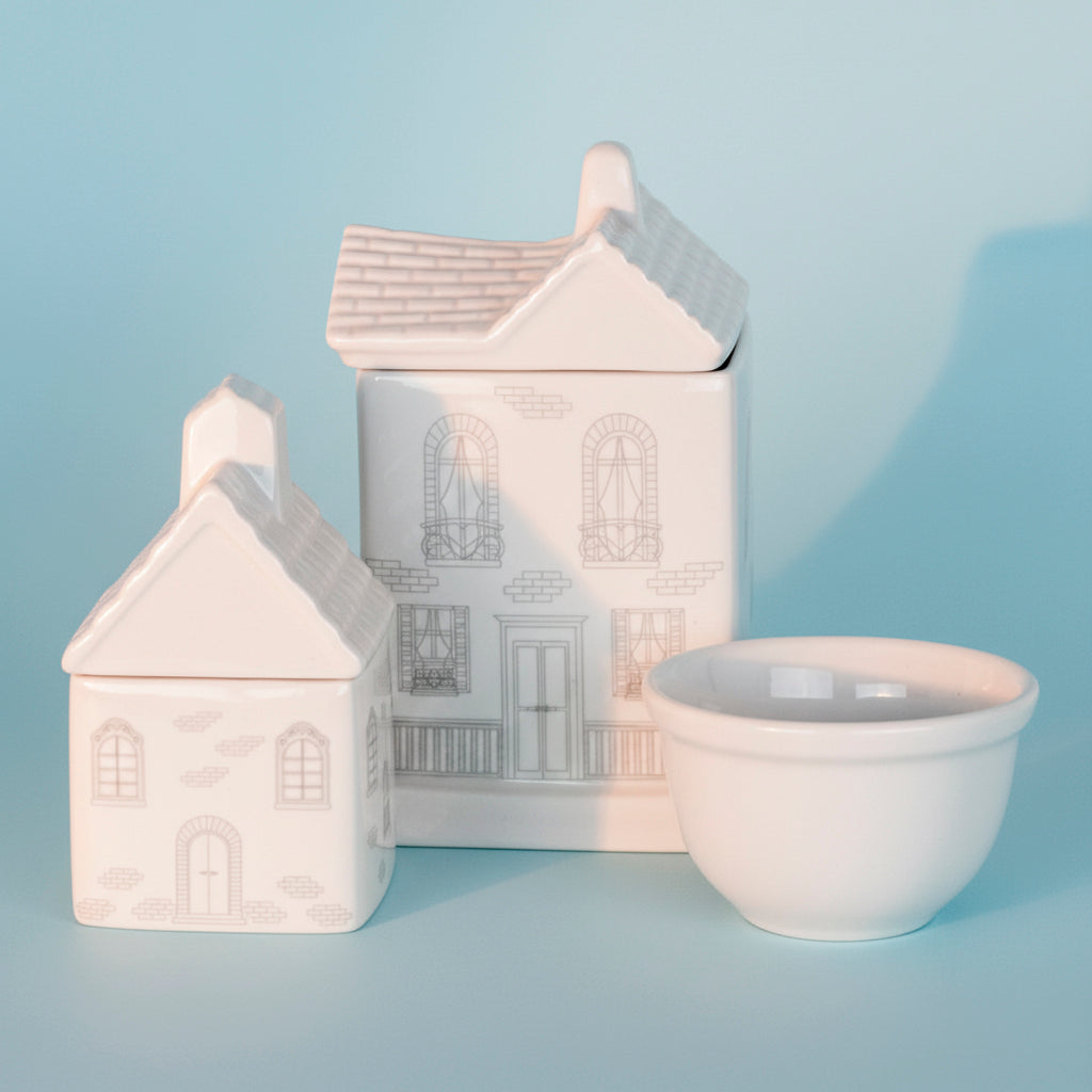 KIT HIGIENE CASINHA BRANCA COM CINZA